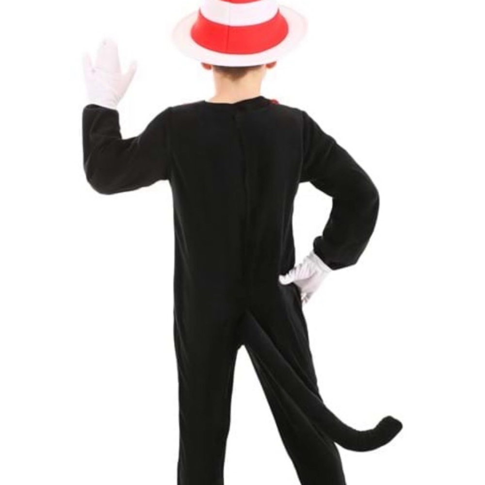 Dr. Seuss Cat in the Hat Costume - Black, White, and Red **new, worn only once** - Picture 5 of 9